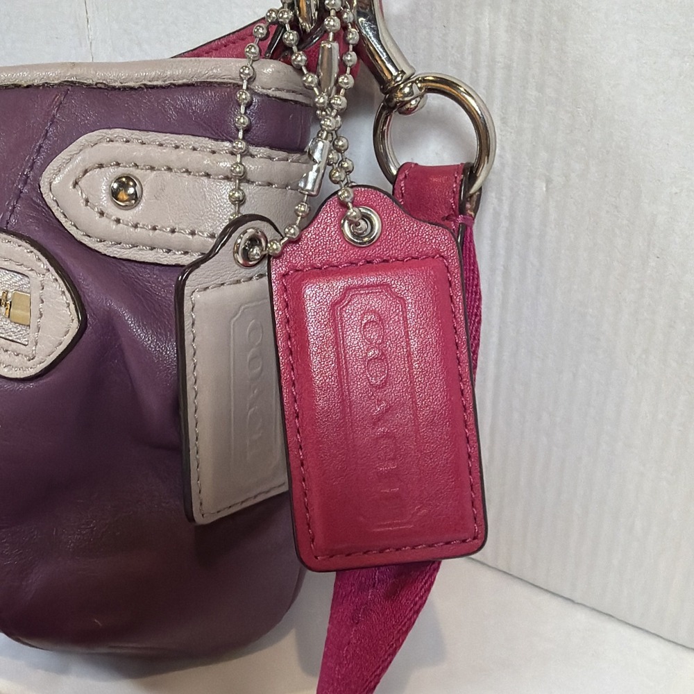 Coach Daisy Spectator Leather Crossbody Y2K Shoulder Bag F23951 Purple Pink - Picture 3 of 13